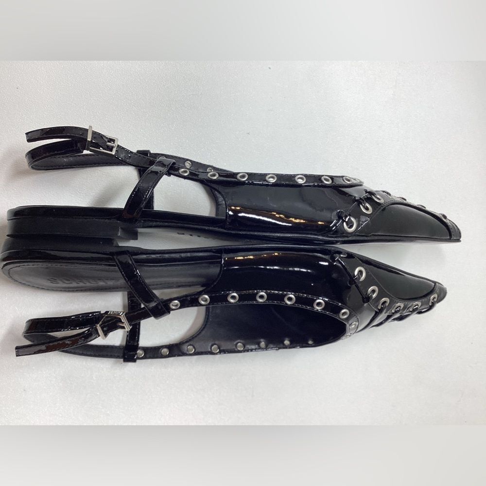 Schutz Ruth Patent Leather Flat In Black Size  8 - Picture 10 of 13